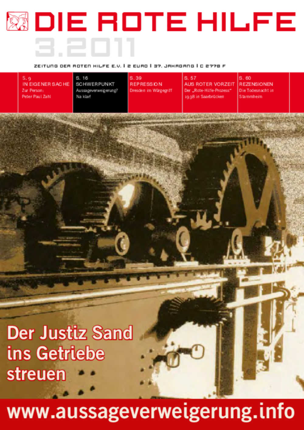 Cover von Rote Hilfe Zeitung 3/2011