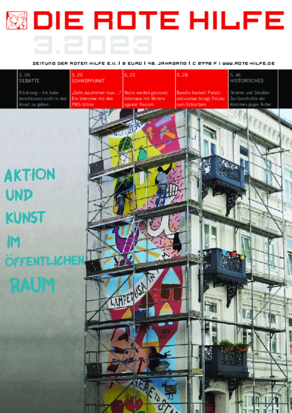 Cover von Rote Hilfe Zeitung 3/2023