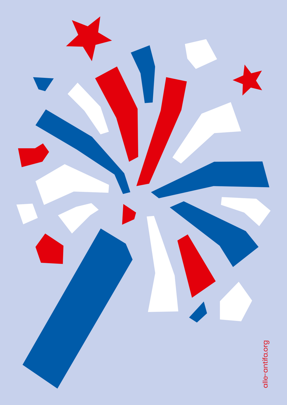 Postkarte-Feuerwerk Postkarte-Feuerwerk