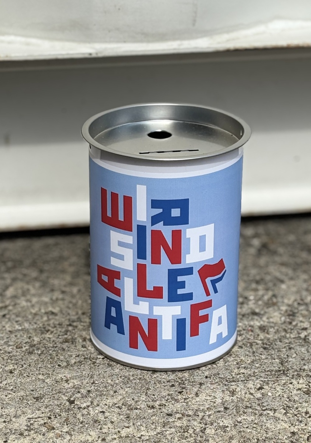 Spendendose-Wir sind alle Antifa
