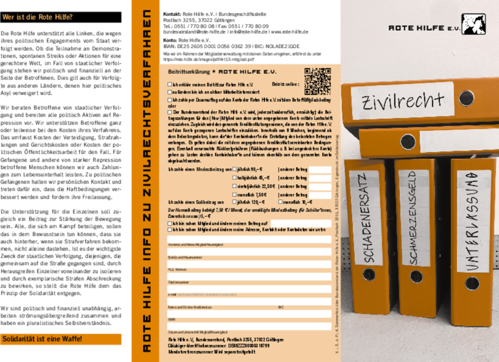 Vorschaubild: Flyer "Zivilrecht