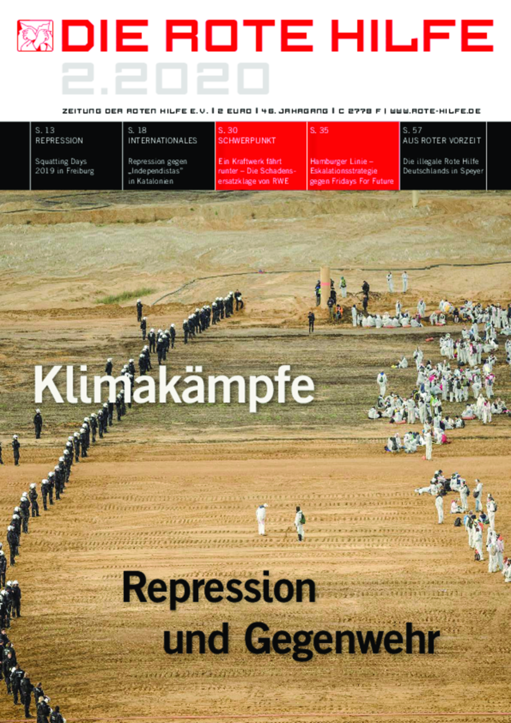 Cover von Rote Hilfe Zeitung 2/2020