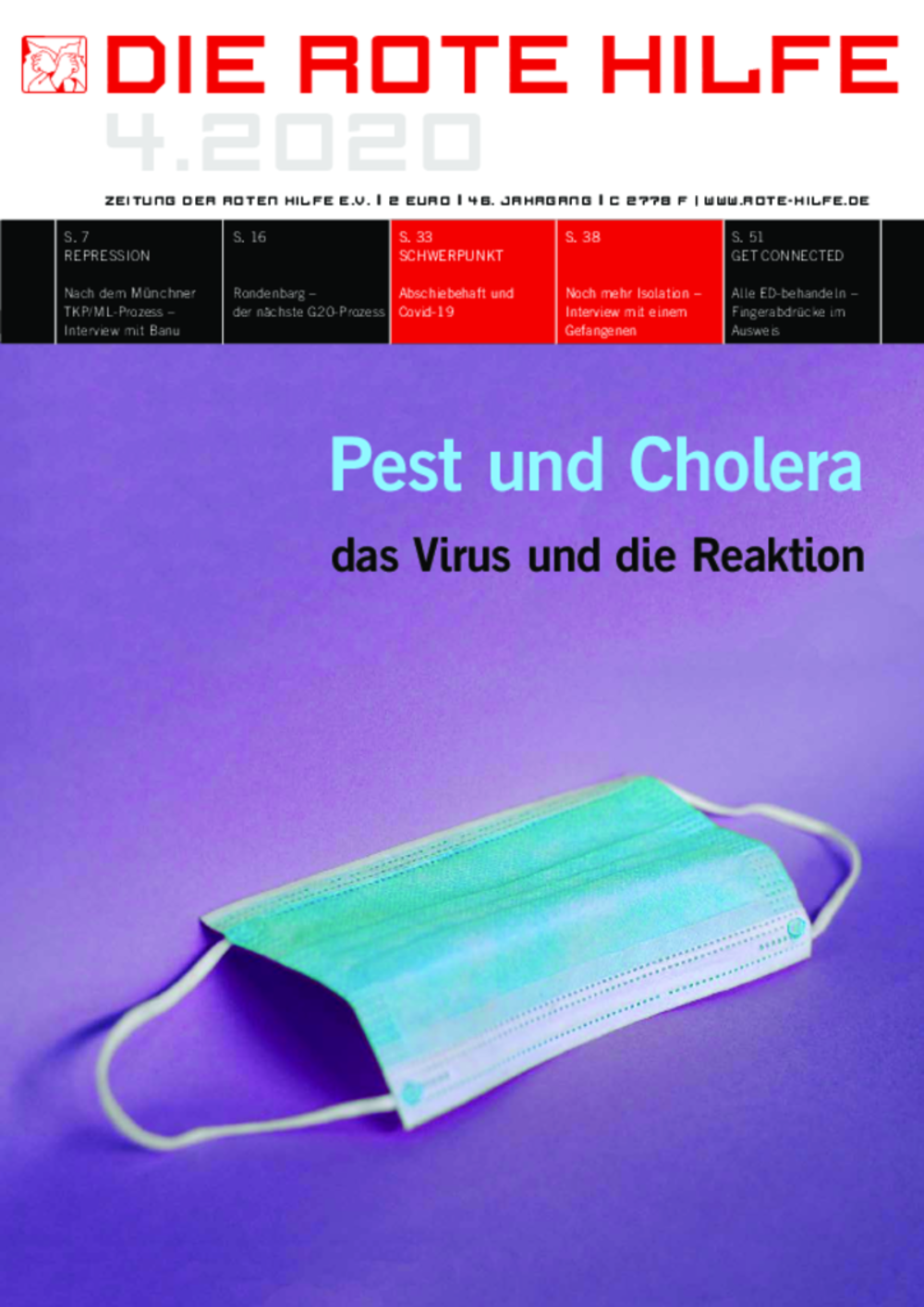 Cover von Rote Hilfe Zeitung 4/2020