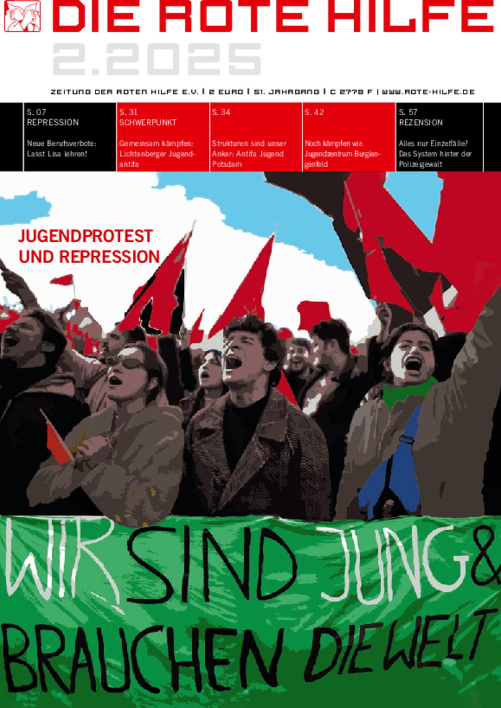 Vorschaubild: Rote Hilfe Zeitung 2/2025