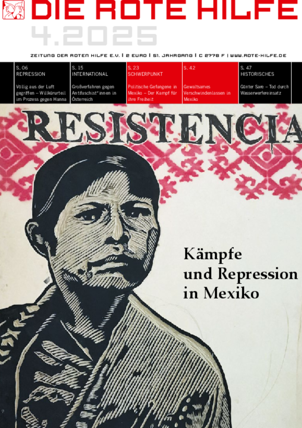 Vorschaubild: Rote Hilfe Zeitung 4/2025