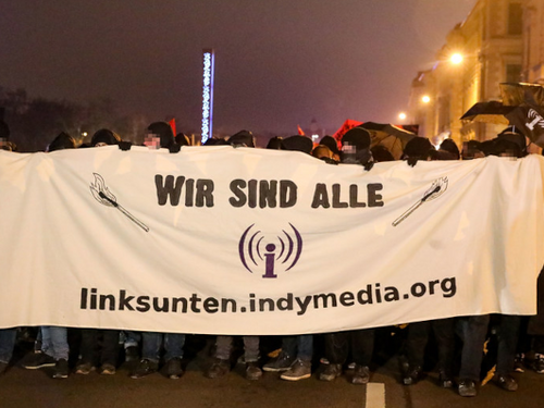 Solidaritätsdemonstration für Linksunten: Wir sind alle linksunten indymedia