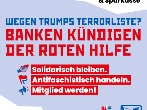 Banken kündigen der Roten Hilfe
